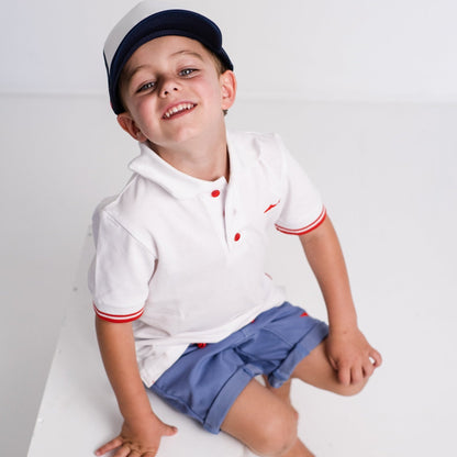 Boys Golfer - White