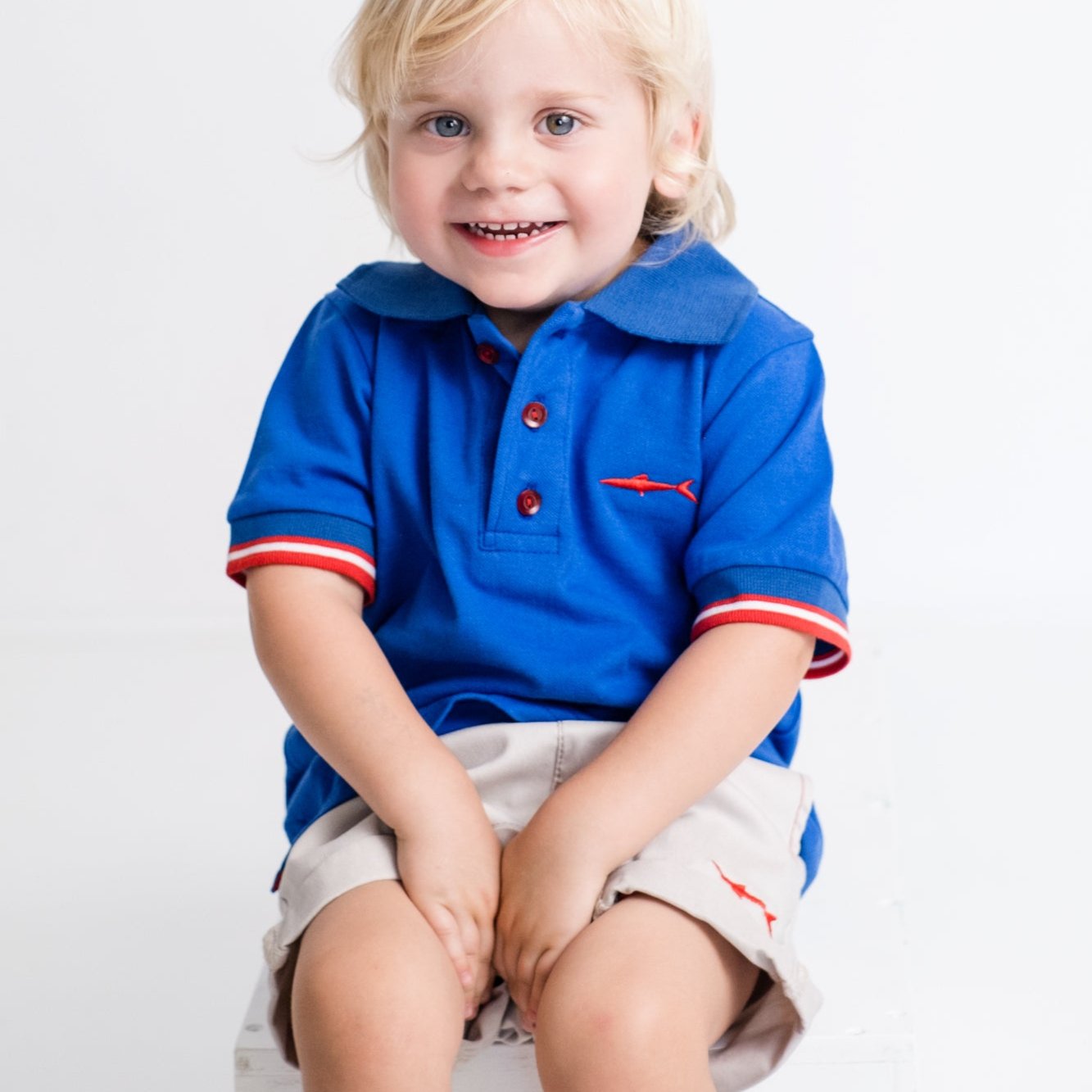 Boys Smart Shorts - Stone - Black Zebra Insert