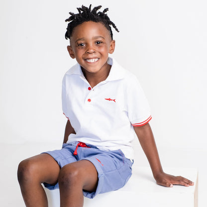 Boys Smart Shorts - Mid Blue