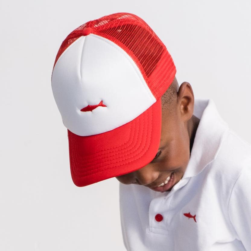 Boys / Men Trucker Cap - Red