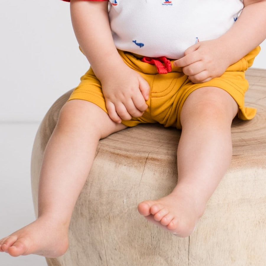 Boys Shorts - Mustard